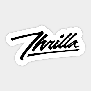 Thrilla Black Sticker